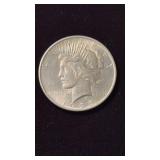 1 US Peace silver dollar coin , 1925 ,  90 %