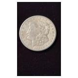 1921 US silver Morgan dollar coin