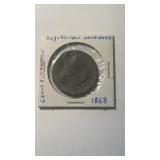 1868 token Mark Grant and Colfax Republican
