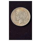 1922 US peace 1 silver dollar coin