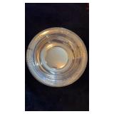 Large 10 inch sterling silver bowl, solid