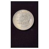 1921 US silver Morgan dollar coin