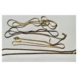 4 sterling silver 925 chain necklaces , one is 36