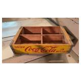 Vintage 1967 Coca-Cola bottle crate, with divided