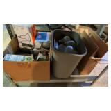 Two boxes of vintage lightbulbs, floodlight,