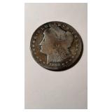 1888 O US Morgan silver dollar, one dollar coin