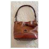 Dooney and Bourke, smaller brown, leather purse