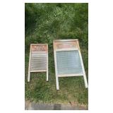 2 washboards, national washboard company with a