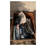 Box lot of vintage tools, battery, operated