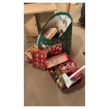 Group lot of Christmas, holiday decorations,