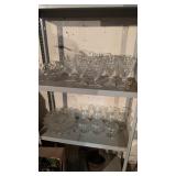 11 pieces of Fostoria America, Cuba pattern,