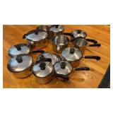 12 piece Paul Revere Ware cookpot collection