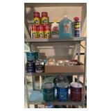 Three shelves of acrylic, paint, old Dutch