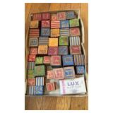 Collection antique wood, childrenï¿½s toy blocks,