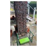 Garden bench seat or kneeling pad, and two 4 1/2
