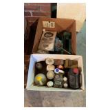 Two box slots, miscellaneous items, cleaning