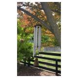 Aluminum and wood, wind, chime, out hanging on