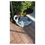Resin Swan, planter, small brake, and the very