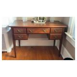 Clore furniture vanity, desk, five drawer desk