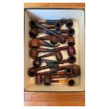 Collection of 20 smoking, tobacco pipes, almost