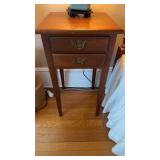 Matched pair Clore furniture bedside stands, two