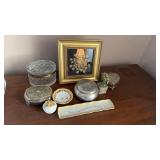 Pin trays and small jewelry boxes, that includes