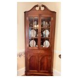 2nd  Clore cherry corner cupboard china cabinet