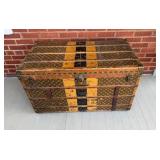 Antique 1890 Louis Vuitton French steamer trunk