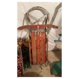 Small size, child, sled, trail, breaker, wood,