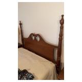 Clore furniture full-size four post bed, with an