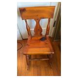 Beautifully handmade cedar, wood, child, rocking