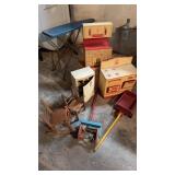 Childrenï¿½s play kitchen, three matching vintage