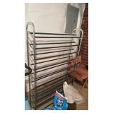 Large shoe rack, metal sides, with rubber sized