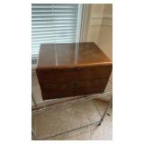 Silverware chest with silverware, silver plate,