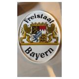 vintage Freistaat Bayern ceramic wall plaque ,