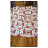 Antique lady of the lake quilt blanket , mid to
