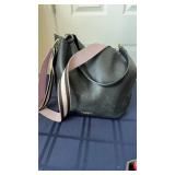 Ted Baker, London, black, leather purse, satchel
