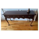 Pennsylvania house sofa table, low and long side