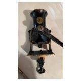 Vintage Cast Iron, English coffee, bean grinder,