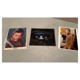 2 signed Star Trek 8 x 10 photographs, one is