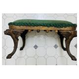 Antique cast iron Eaglehead footed footstool,