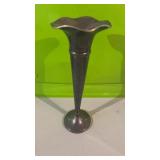 Large 11 inch sterling silver 925 bud vase, with