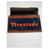 Antique Firestone tire advertising metal tire