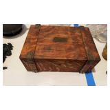 Antique Oak cigar box, still retains its original