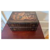 Double book bar hidden liquor decanters with four