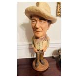 Vintage solid John Wayne chalk wear figure,
