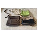4 purses, handbags, includes a Kim Rogers, black