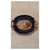 Antique Cabinet piece, fine porcelain and painted