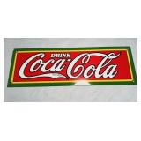 Vinrage1980s Drink Coca Cola  porcelain-on-metal