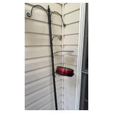6 foot tall metal birdfeeder stand with room for